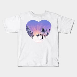 Pink scenery Kids T-Shirt